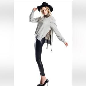 Pam & Gela Faux Leather pants  size P